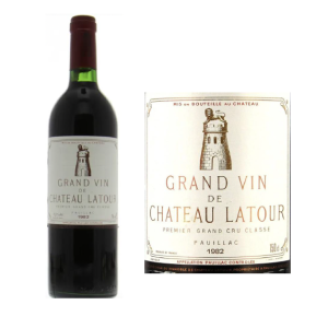 Chateau Latour 1982 (RP100) Robert Parker's Wine Advocate 100 James Suckling 98 Wine Spectator 9